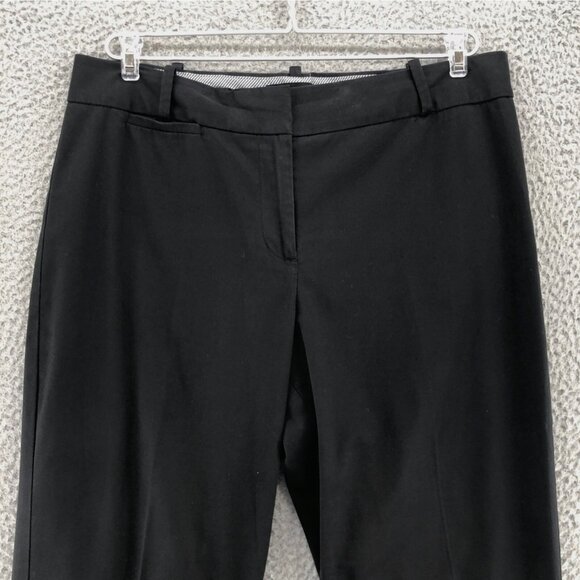 Talbots Pants Womens 8 Black Curvy Stretch Cropped Pockets Office Work Casual - Picture 2 of 11